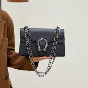 Black Chain Shoulder Bag